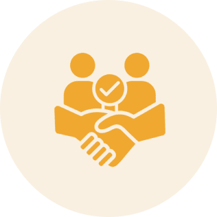 Handshake and teamwork icon