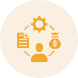 Business process and finance illustration
