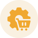 E-commerce settings symbol