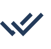 Simple navy line art against black backdrop.