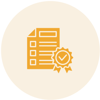 Certified document icon